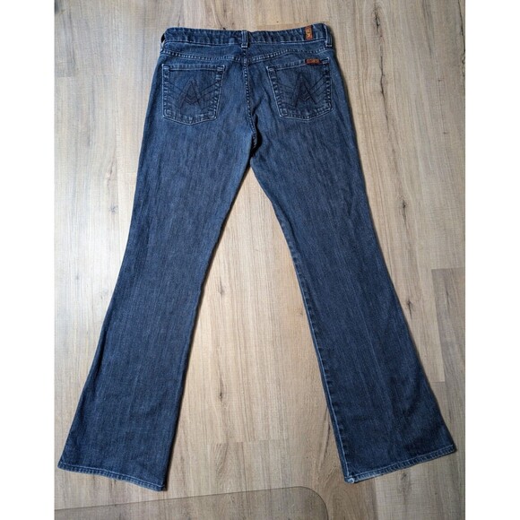 7 For All Mankind Blue Boot Cut Jeans - Picture 1 of 10